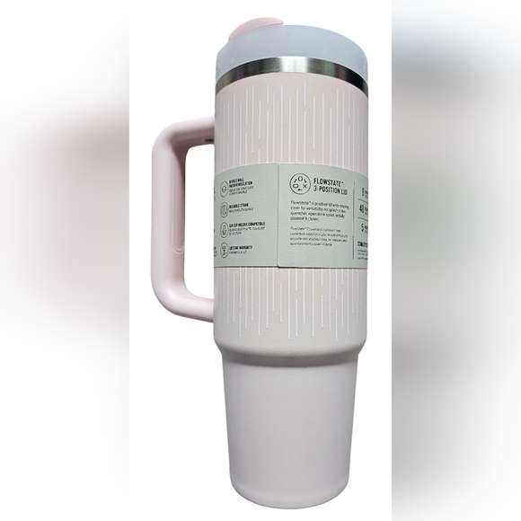 Stanley ADV 30oz Quencher H2.0 Tumbler SFT RAIN BLM (Pink/white) NEW With TAGS! - Picture 3 of 8
